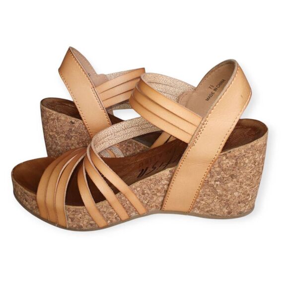 BLOWFISH MALIBU TAN WEDGE SANDAL SZ.7.5 GUC. - Picture 6 of 9